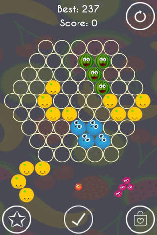 Hex Match - Hexagonal Fruits Matching Game…… screenshot 2