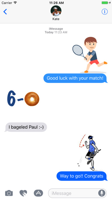 Fun Tennis Stickers screenshot 2
