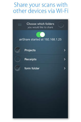 airScan mobile - PDF Scanner screenshot 2