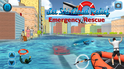 Jet Ski Flood Relief:Emergency Rescue screenshot 2