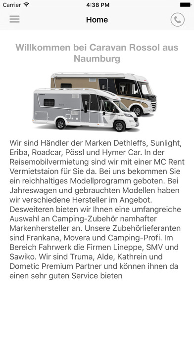 Caravan Rossol GmbH screenshot 2
