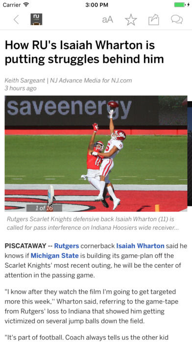 Rutgers Football News screenshot 2