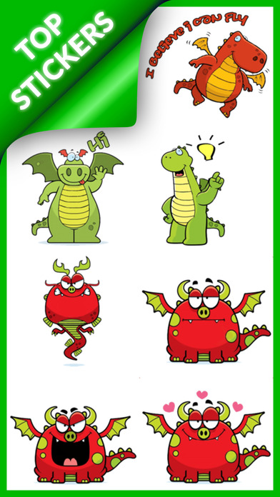 Dragons Stickers! screenshot 3