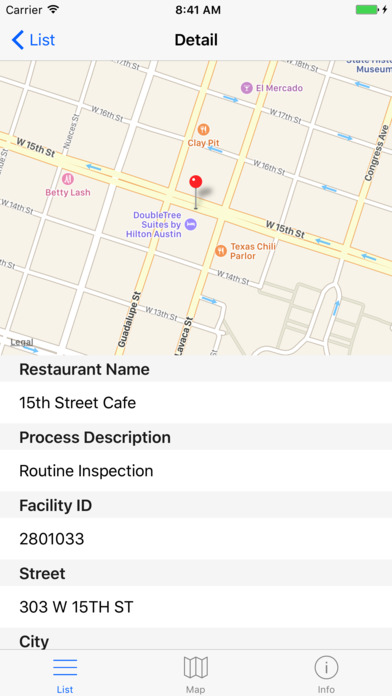 Austin Texas Restaurant Inspection Scores - Real screenshot 4
