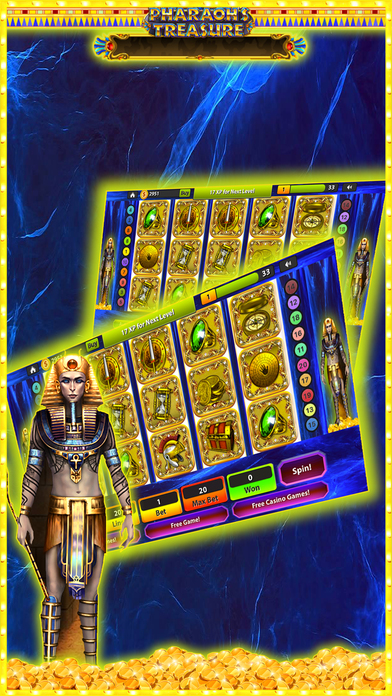 Free slot Game: Pharaohs Treasure screenshot 2