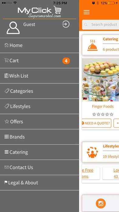 MyClickSupermarket.com screenshot 2