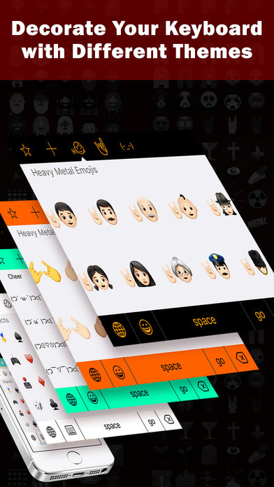 Heavy Metal Emoji Keyboard - Special Emojis App screenshot 3