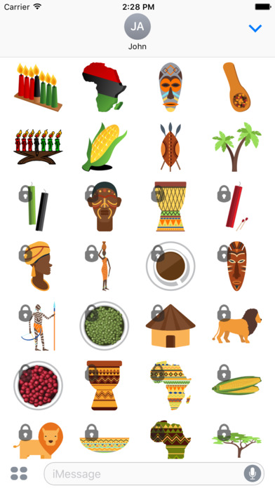 Kwanzaa Sticker Set screenshot 2