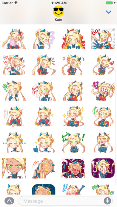 Extremely Cute Girl Stickers! screenshot 3