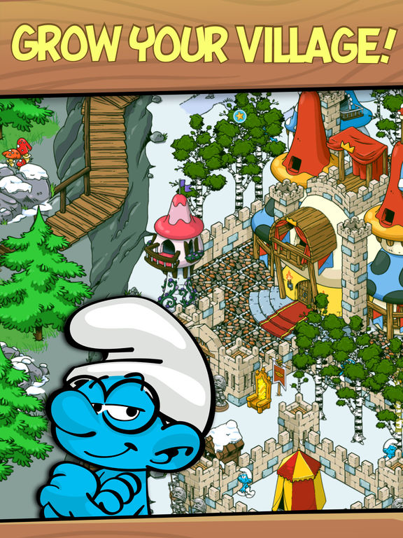 Screenshots of Smurfs' Village for iPad