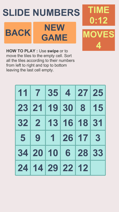 Slide Numbers Puzzle screenshot 3