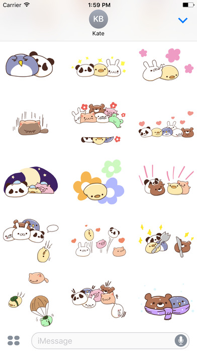 Sweet Mochi Animal Stickers! screenshot 3