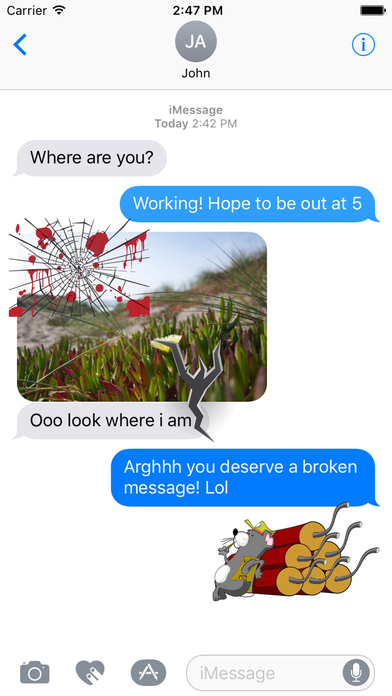 Broken Messages - Best comeback scratch sticker.s screenshot 3