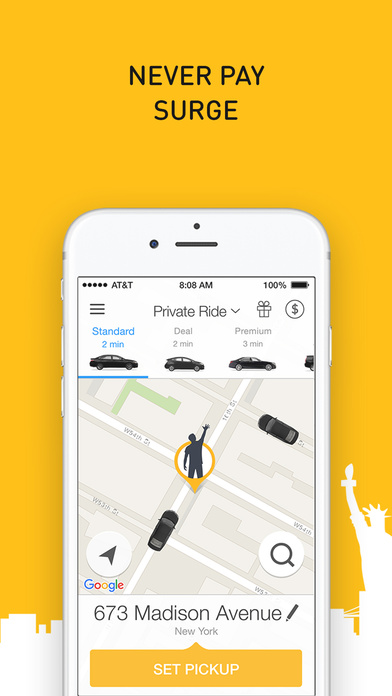 Screenshots of Gett - NYC Black Car for iPhone