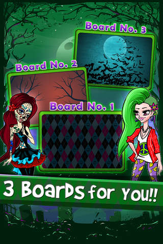 Checkers Board Puzzle Game - “For Monster Dolls” screenshot 2