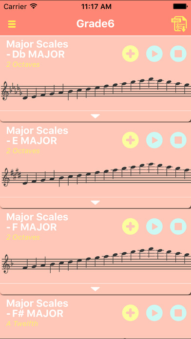 Saxophone Scales All In 1 (Grade6) screenshot 2