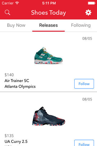 Shoes Today - Release & Restock Alert for Sneakers screenshot 2
