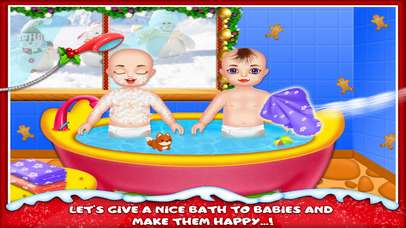 Christmas Twins NewBorn Baby Care - kids game screenshot 4
