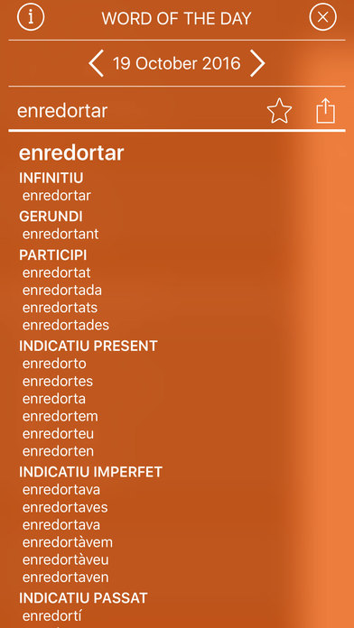 Conjudator Catalana Diccionar screenshot 3