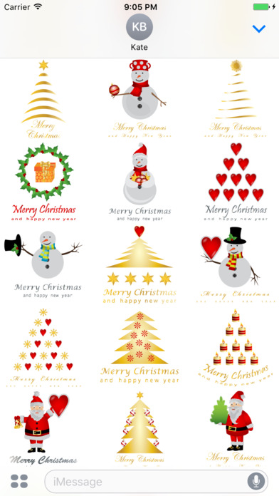 Santa Claus - Merry Christmas Sticker Vol 17 screenshot 3