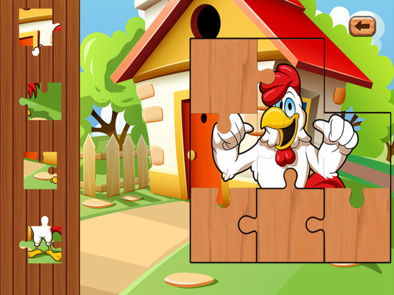 Farm baby games and animal puzzles for kids