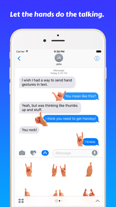 Handsy • Stickers for iMessage screenshot 2