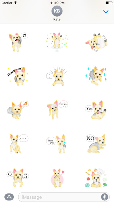Cute Terrier Dog Sticker screenshot 2
