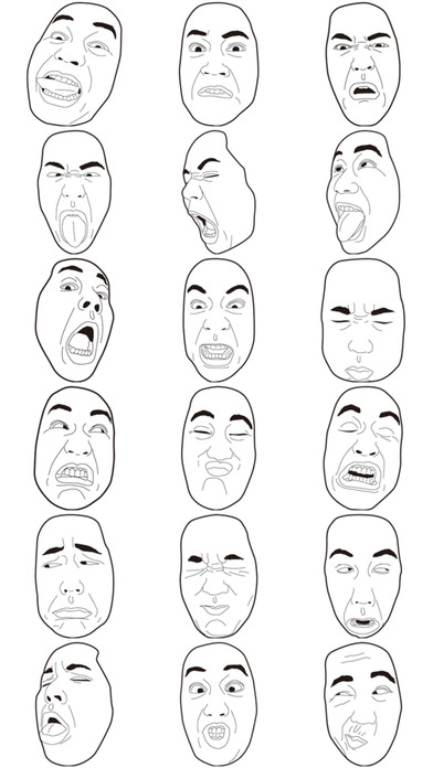 Mem Faces! Funny Stickers! screenshot 2