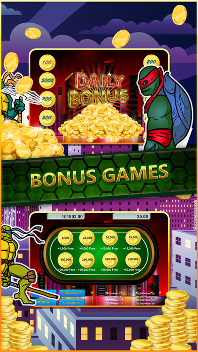 Slot Poker Mega “for Teenage Mutant Ninja Turtle ” screenshot 3