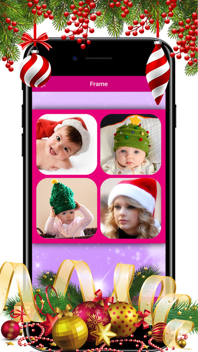 Xmas Photo Frames Booth & Christmas Stickers Art screenshot 2