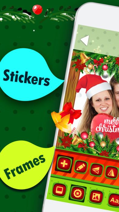 Merry Christmas Sticker Photo Booth - Xmas Camera screenshot 3