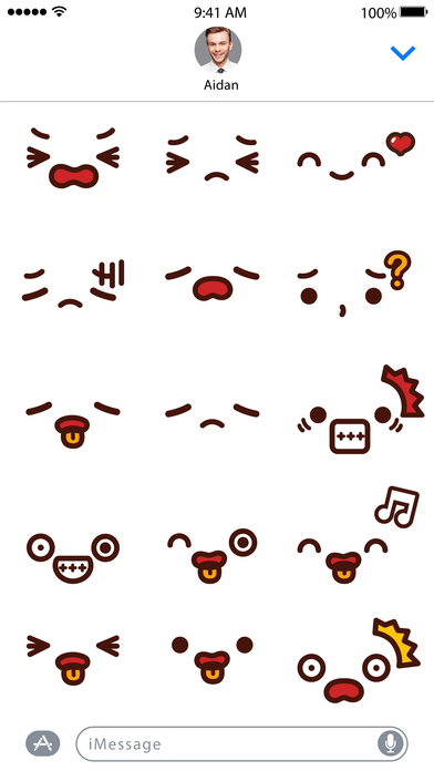 Doodle Faces - Animated Stickers screenshot 4
