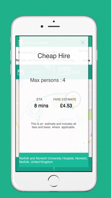United  Taxi  App screenshot 4