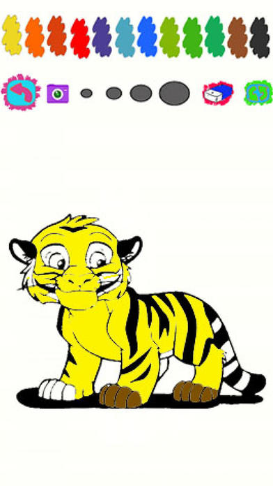 Kids Game Tiger Coloring Version screenshot 3