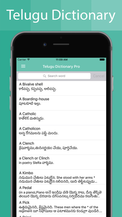 Telugu Dictionary Offline Pro screenshot 2