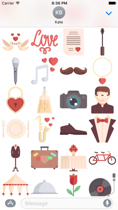 Wedding Emoji Stickers screenshot 3
