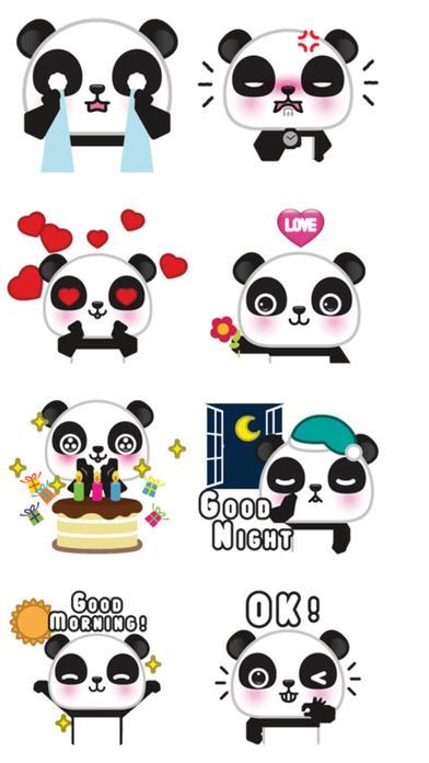 Po : Kawaii Panda Stickers screenshot 2