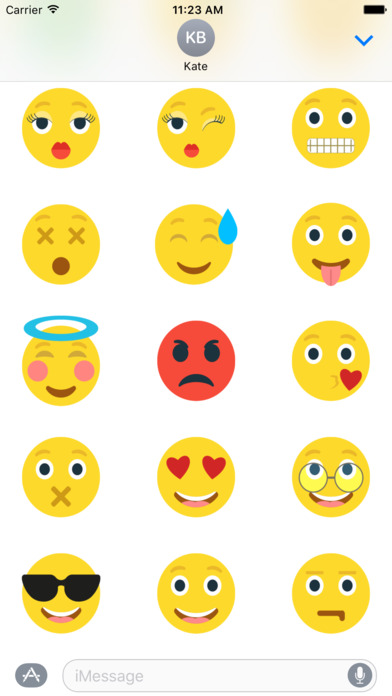 Smiley Sticker Emoji - Icon for iMessage screenshot 3