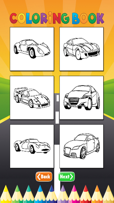 luxury Car Coloring Book - Activities for Kids screenshot 4