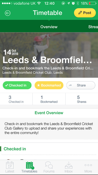 Leeds and Broomfield Cricket Club screenshot 3