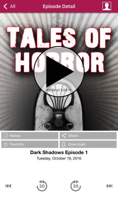 Tales of Horror - Old Time Radio App screenshot 3