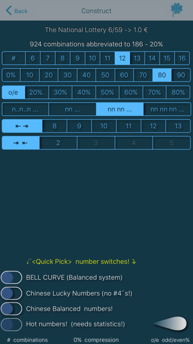 Lottosystem screenshot 2