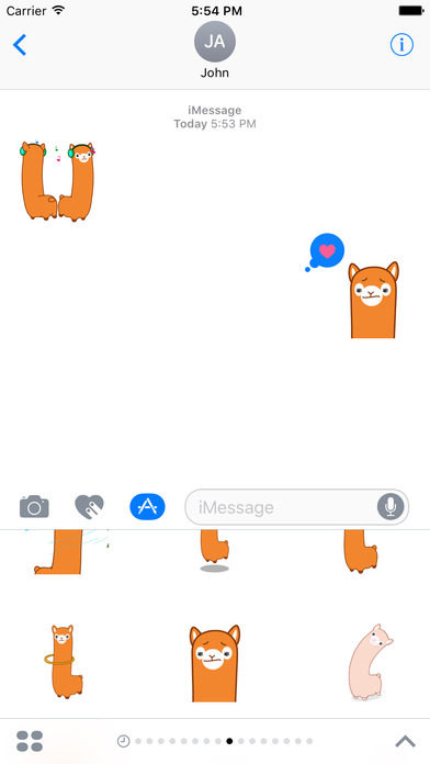 Lovely Camel Animated Stickers screenshot 2