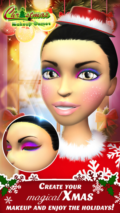 Christmas Makeup Games: Beauty Salon for Girl.s screenshot 4