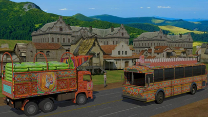 Driving Cargo Truck Sim : Offroad 3D Truck Parking screenshot 2