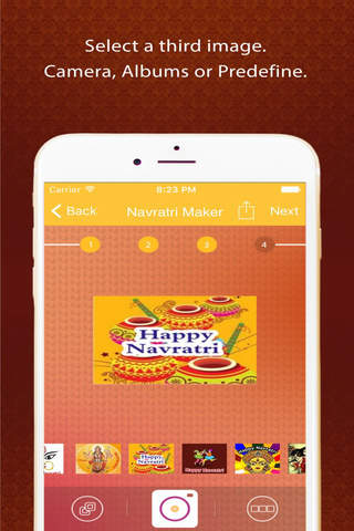 Navratri Greetings Maker - Tap To Open Image Maker screenshot 3