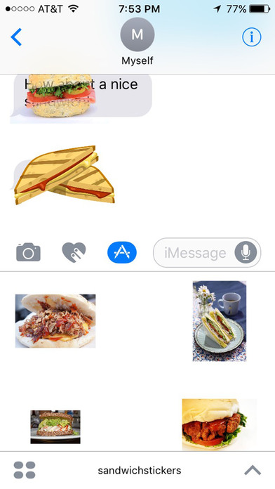 Sandwich Stickers for iMessage screenshot 3