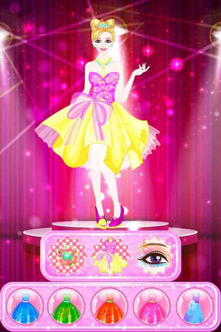 Princess Delicate Dresses - Fashion Beauty Make Up Prom, Girl Free Games screenshot 3