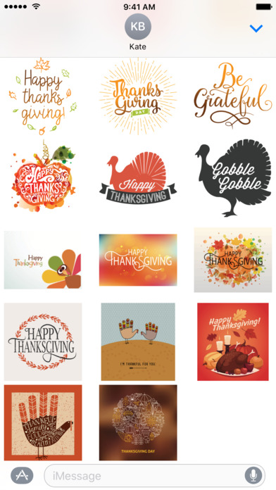 Thanksgiving Day Stickers screenshot 3