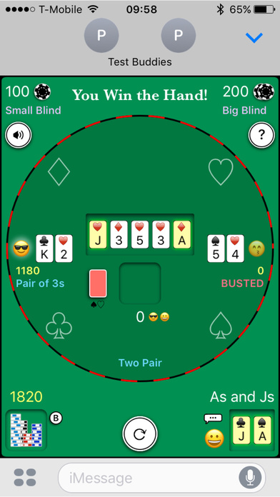GutShot - iMessage Texas Hold'em screenshot 3